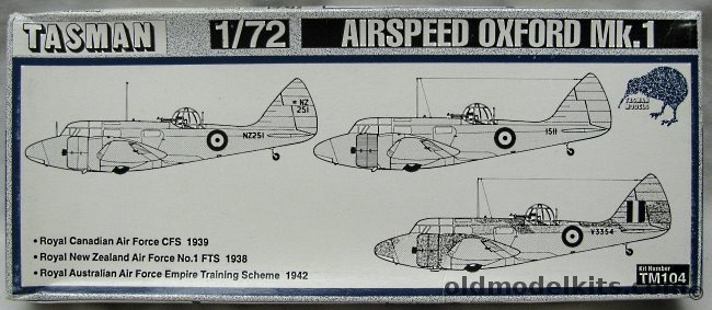 Tasman 1/72 Airspeed Oxford Mk.1 - RCAF / RNZAF / RAAF, TM104 plastic model kit